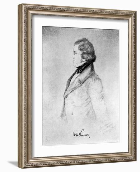 William Makepeace Thackeray, Anglo-Indian Novelist-Count d'Orsay-Framed Giclee Print