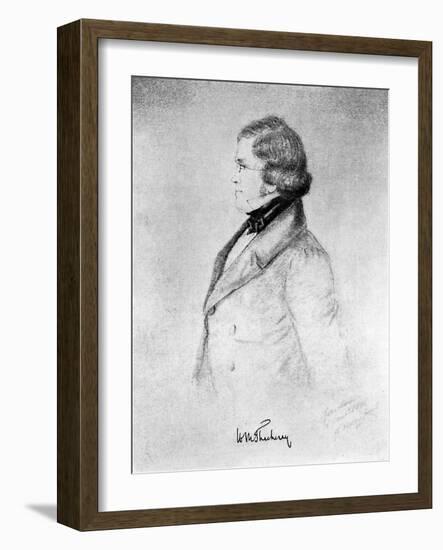 William Makepeace Thackeray, Anglo-Indian Novelist-Count d'Orsay-Framed Giclee Print