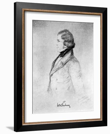 William Makepeace Thackeray, Anglo-Indian Novelist-Count d'Orsay-Framed Giclee Print