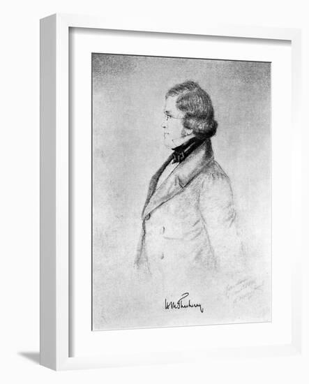 William Makepeace Thackeray, Anglo-Indian Novelist-Count d'Orsay-Framed Giclee Print