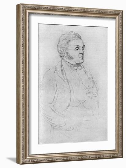 William Makepeace Thackeray --Richard Doyle-Framed Giclee Print