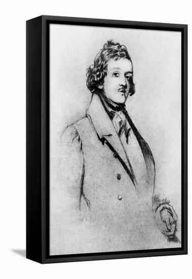 William Makepeace Thackeray --Daniel Maclise-Framed Premier Image Canvas