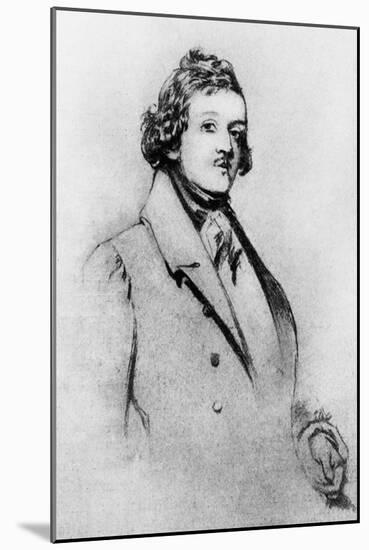 William Makepeace Thackeray --Daniel Maclise-Mounted Giclee Print