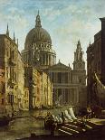 Capriccio: St Paul's and a Venetian Canal-William Marlow-Giclee Print