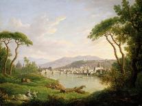 View of the Bay of Naples with Vesuvius in the Distance, C.1776 (Oil on Canvas)-William Marlow-Giclee Print