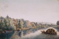 The Thames at Richmond, 1770-1780 (W/C on Paper)-William Marlow-Giclee Print