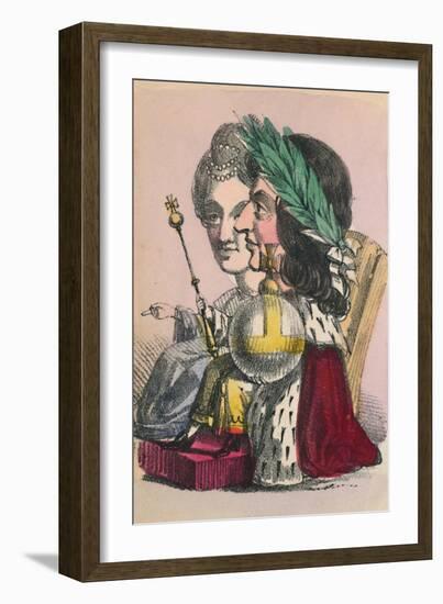 'William & Mary', 1856-Alfred Crowquill-Framed Giclee Print
