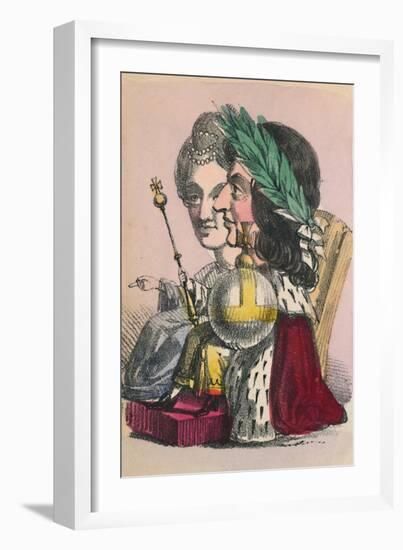 'William & Mary', 1856-Alfred Crowquill-Framed Giclee Print