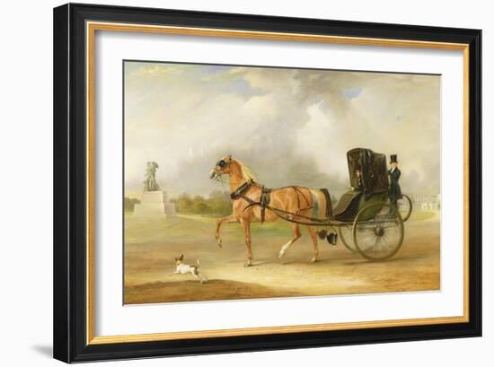 William Massey-Stanley Driving His Cabriolet in Hyde Park, 1833-John E. Ferneley-Framed Giclee Print