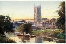Magdalen Tower and Bridge-William Matthison-Framed Giclee Print