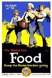 Food - Keep the Home Garden Going Poster-William McKee-Premier Image Canvas