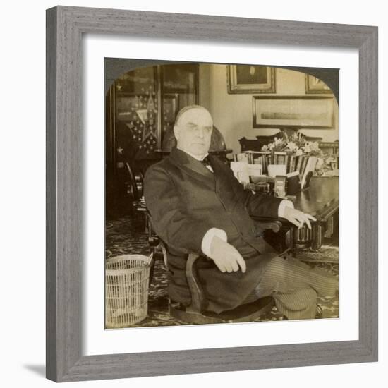 William Mckinley, 25th President of the United States, 1900-Underwood & Underwood-Framed Giclee Print