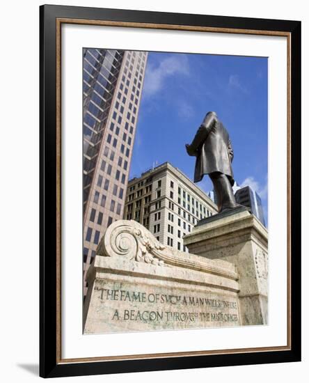 William Mckinley Monument Outside the Ohio Statehouse, Columbus, Ohio, United States of America, No-Richard Cummins-Framed Photographic Print