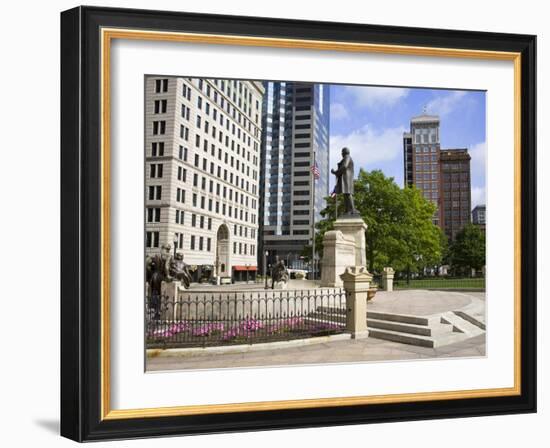 William Mckinley Monument Outside the Ohio Statehouse, Columbus, Ohio, United States of America, No-Richard Cummins-Framed Photographic Print