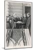 William Mckinley Takes the Oath of Office as 25th President-Thulstrup-Mounted Art Print