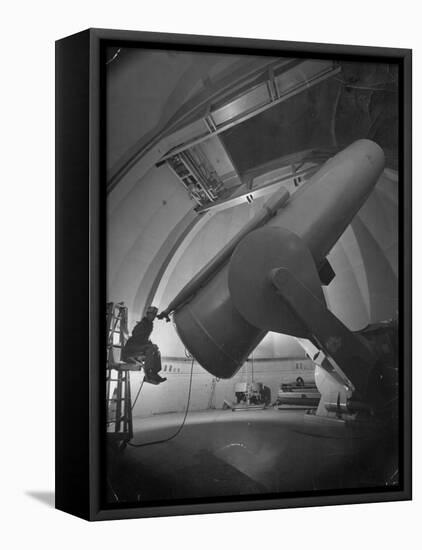 William Miller at the Mt. Palomar Observatory-J^ R^ Eyerman-Framed Premier Image Canvas