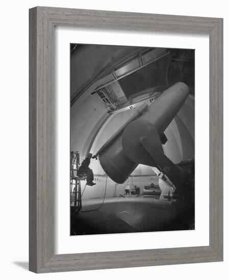 William Miller at the Mt. Palomar Observatory-J^ R^ Eyerman-Framed Photographic Print