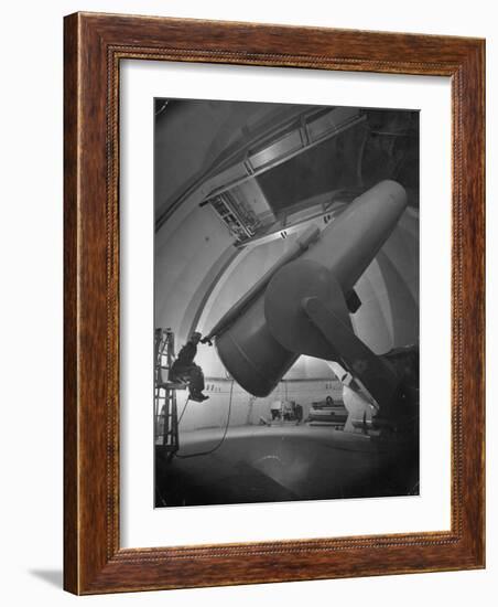 William Miller at the Mt. Palomar Observatory-J^ R^ Eyerman-Framed Photographic Print