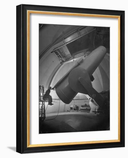 William Miller at the Mt. Palomar Observatory-J^ R^ Eyerman-Framed Photographic Print