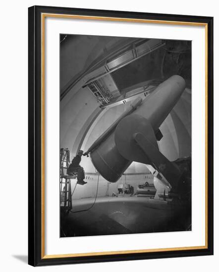 William Miller at the Mt. Palomar Observatory-J^ R^ Eyerman-Framed Photographic Print