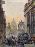 St Paul's Cathedral and Fleet Street, City of London, 1905-William Monk-Premier Image Canvas