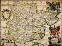 Map of Essex, 1678. Artists: John Ogilby, William Morgan-William Morgan-Framed Giclee Print