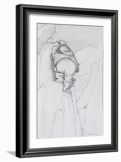 William Morris Climbing a Mountain in Iceland, C.1871-Edward Burne-Jones-Framed Giclee Print