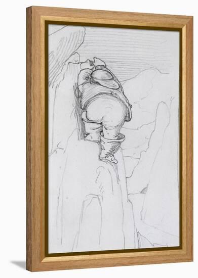 William Morris Climbing a Mountain in Iceland, C.1871-Edward Burne-Jones-Framed Premier Image Canvas