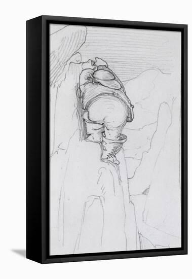 William Morris Climbing a Mountain in Iceland, C.1871-Edward Burne-Jones-Framed Premier Image Canvas