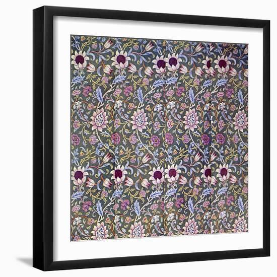 William Morris - Design for Evenlode Chintz-William Morris-Framed Giclee Print