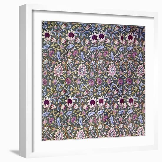 William Morris - Design for Evenlode Chintz-William Morris-Framed Giclee Print