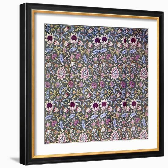 William Morris - Design for Evenlode Chintz-William Morris-Framed Giclee Print