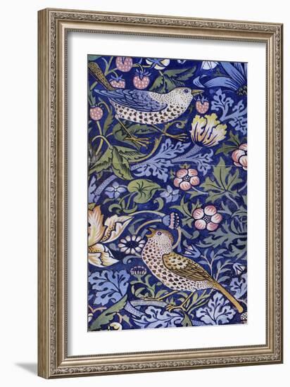 William Morris - Design for The Strawberry Thief-William Morris-Framed Giclee Print