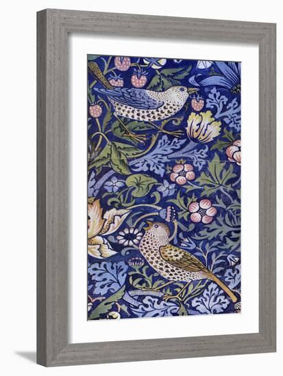 William Morris - Design for The Strawberry Thief-William Morris-Framed Giclee Print