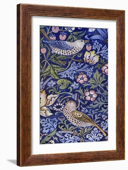 William Morris - Design for The Strawberry Thief-William Morris-Framed Giclee Print