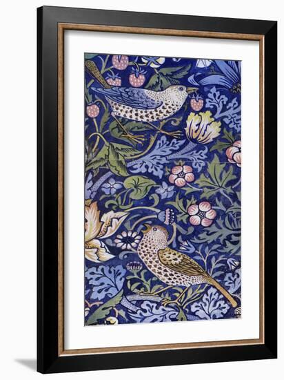 William Morris - Design for The Strawberry Thief-William Morris-Framed Giclee Print