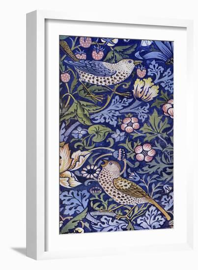 William Morris - Design for The Strawberry Thief-William Morris-Framed Giclee Print