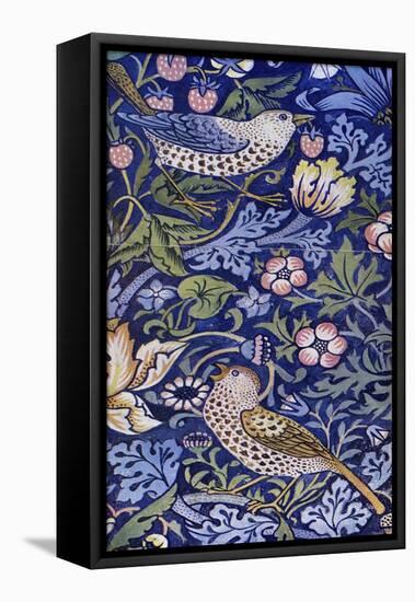 William Morris - Design for The Strawberry Thief-William Morris-Framed Premier Image Canvas