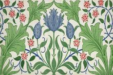 Rose' Wallpaper Design (Pencil and W/C on Paper)-William Morris-Giclee Print