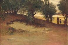 Sand Bank with Willows, Magnolia, 1877-William Morris Hunt-Mounted Giclee Print