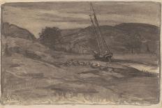 Sand Bank with Willows, Magnolia, 1877-William Morris Hunt-Laminated Giclee Print