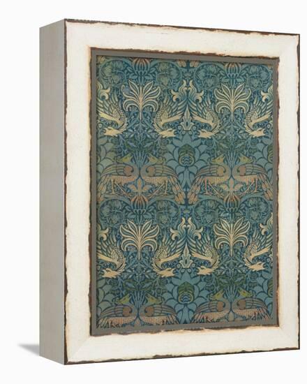 William Morris Peacock and Dragon Textile Design, C.1880-William Morris-Framed Premier Image Canvas