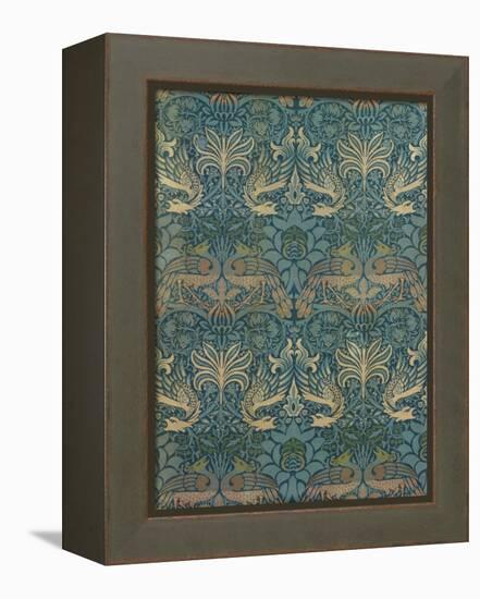 William Morris Peacock and Dragon Textile Design, C.1880-William Morris-Framed Premier Image Canvas