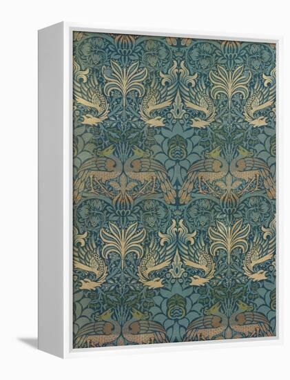 William Morris Peacock and Dragon Textile Design, C.1880-William Morris-Framed Premier Image Canvas