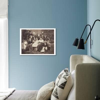 William Morris Sir Edward Burne Jones And Their Families 1874 William Morris Sir Edward Burne Jones And Their Families 1874 Giclee Print By Frederick Hollyer Art Com
