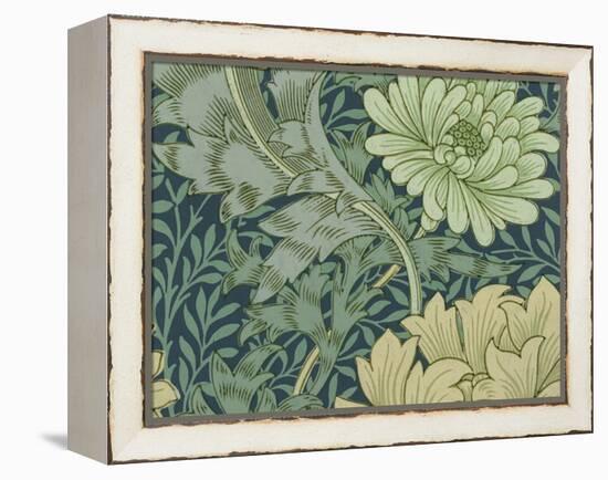 William Morris Wallpaper Sample with Chrysanthemum, 1877-William Morris-Framed Premier Image Canvas