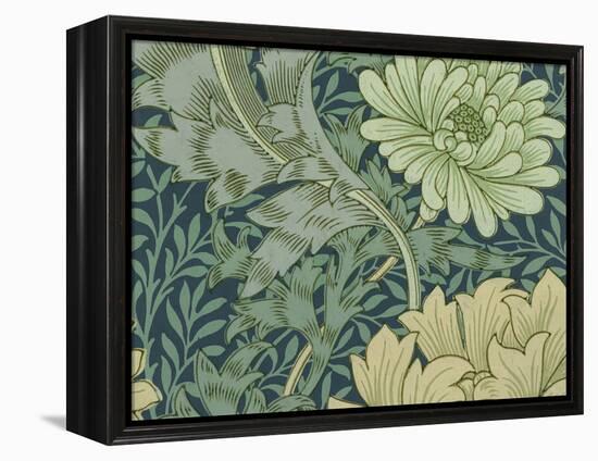 William Morris Wallpaper Sample with Chrysanthemum, 1877-William Morris-Framed Premier Image Canvas