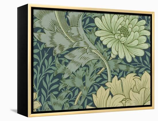 William Morris Wallpaper Sample with Chrysanthemum, 1877-William Morris-Framed Premier Image Canvas