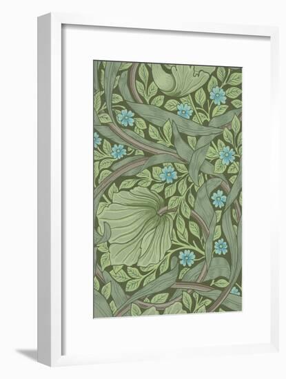 William Morris Wallpaper Sample with Forget-Me-Nots, C.1870-William Morris-Framed Giclee Print