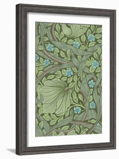 William Morris Wallpaper Sample with Forget-Me-Nots, C.1870-William Morris-Framed Giclee Print